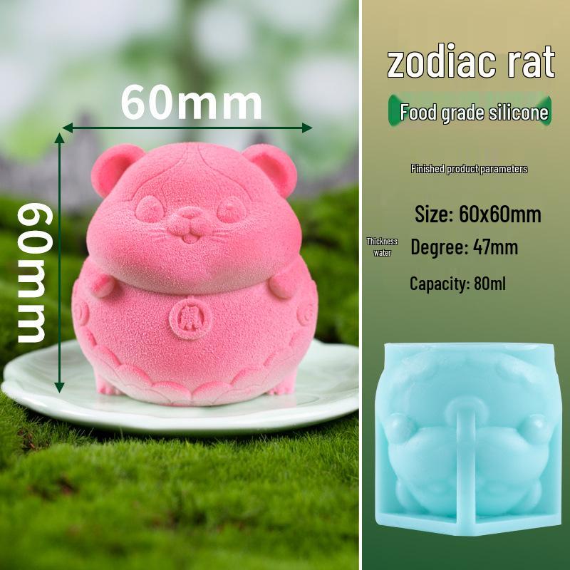 In-Stock Sheep & Goat 3D Chocolate Mousse Silicone Cake Decoration Mold
