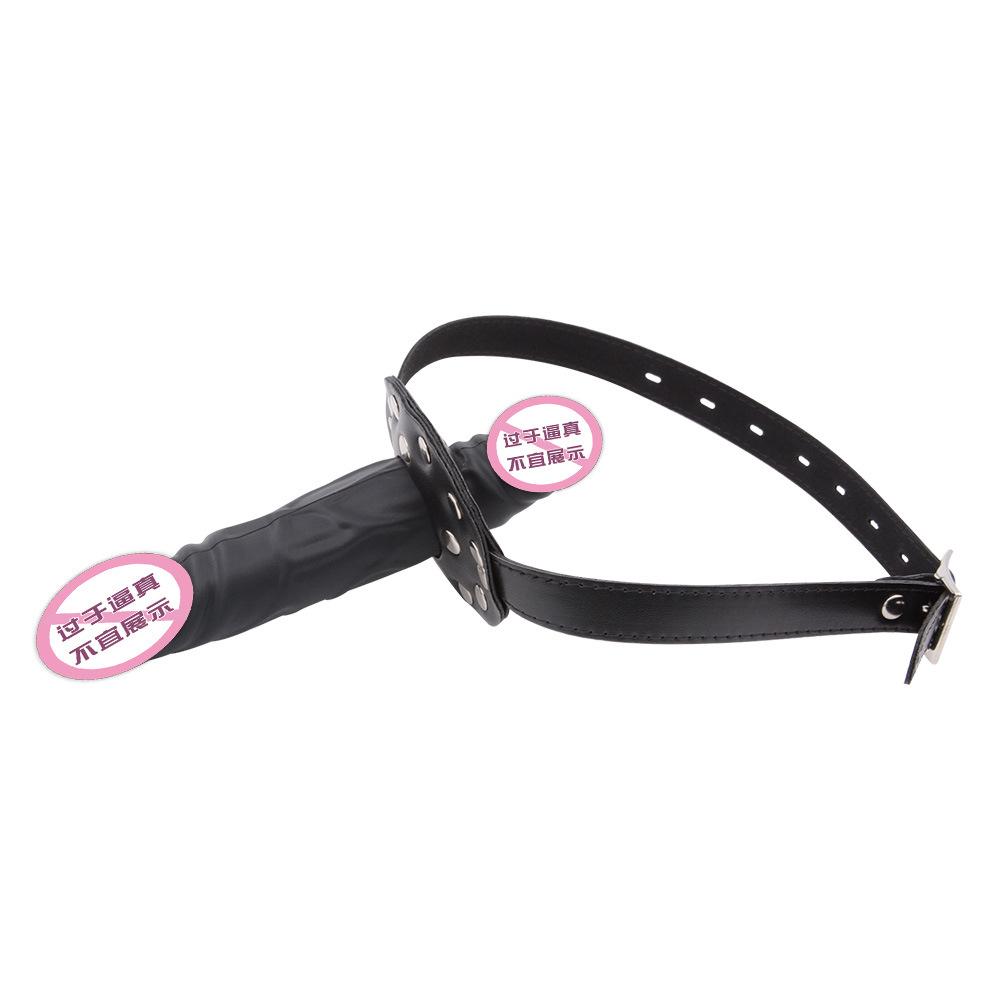 SM Double-Headed Silicone Dildos Ball Gag Deep Throat Penis Mouth Ball Couple Sexy Sex Product Gay Female Slave Training