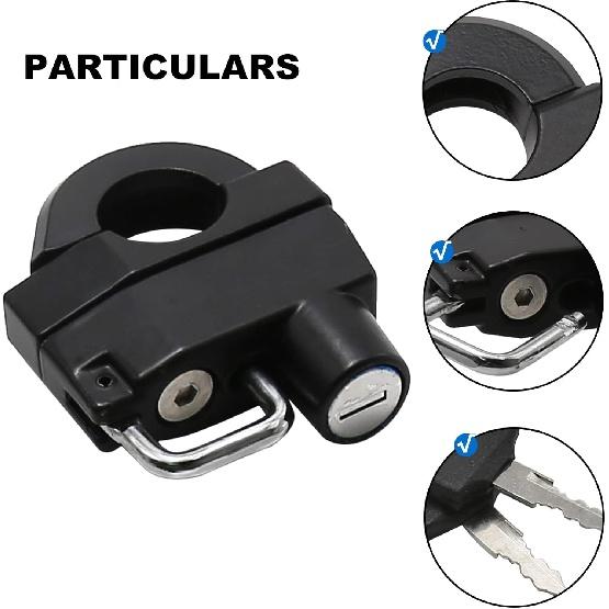 Motorcycle Helmet Lock,Anti-Theft Safety Lock,Tamper-Proof Waterproof Lock,Suitable for Motorcycle Bicycle Scooter Safety Helmet