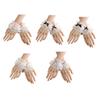 Lace Hand Sleeves Pearls Bowknot Anime Accessories Handwear Decorative Sleeves for Women Girl Spring Autumn Daily Wear