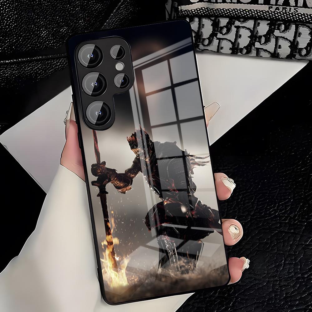 D-Dark S-Souls Game Phone Case For Samsung S26 S25 Plus S20 S20 Plus S22 Ultra S23 FE S21 Plus S21 Ultra Glass Cover
