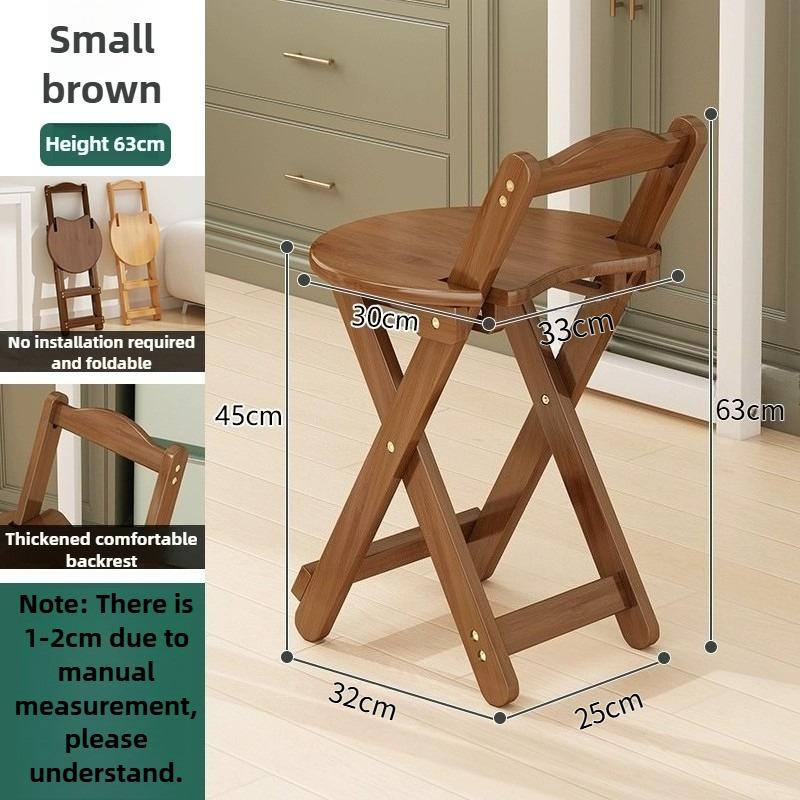 Fashionable Simple Folding Bar Chair,high Cabinet Stool with Backrest,high-end Home Living Room Chair,office,coffee Shop Chair