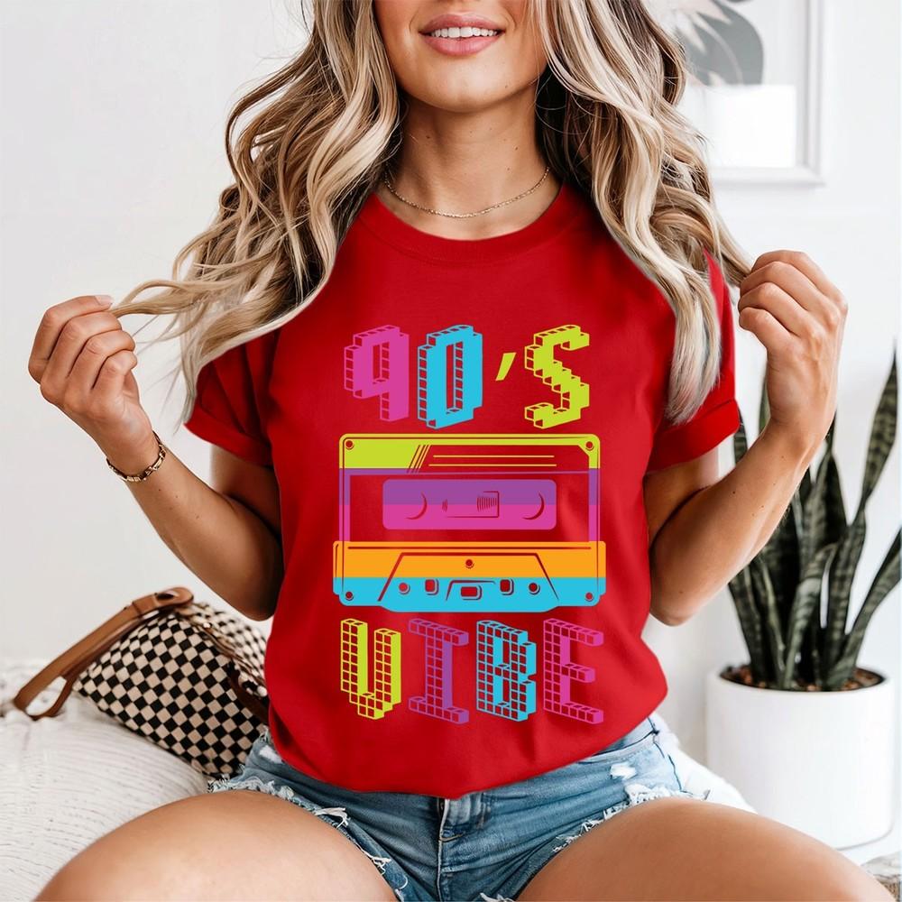 90s Vibe Retro Cassette Tape Unisexs Graphic Tee Pop Culture 2XL
