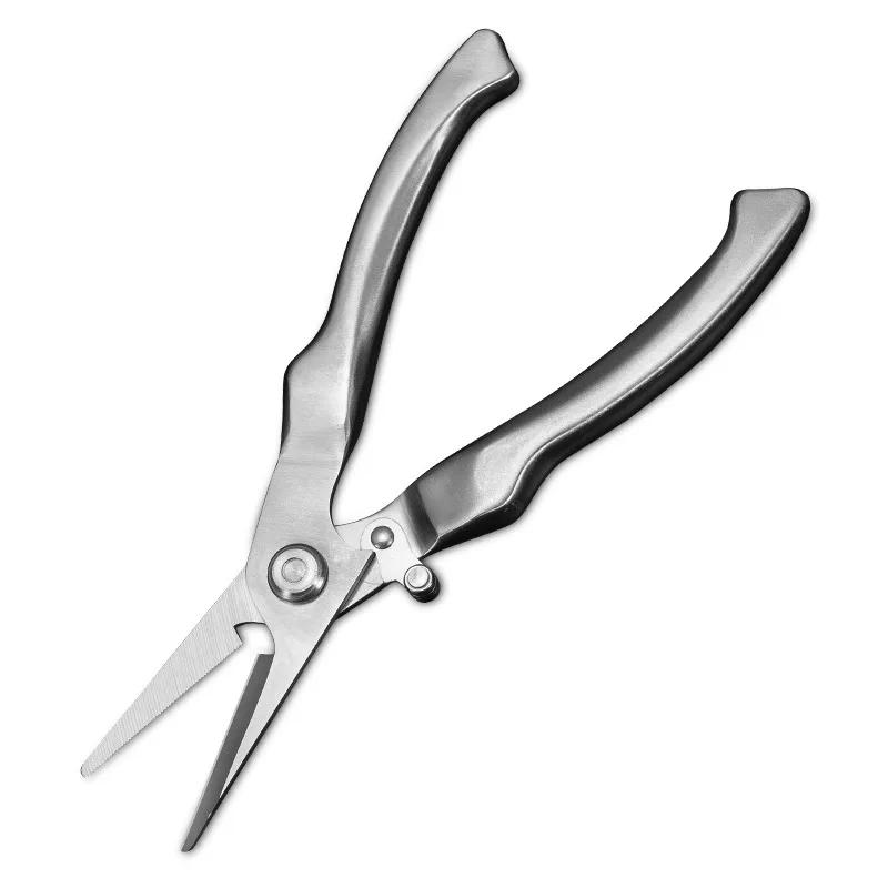 All Steel Pruning Shears Fruit Trees Bonsai Flowers Garden Tools Large Size Sliver Straight Head Crane Gargen Scissors