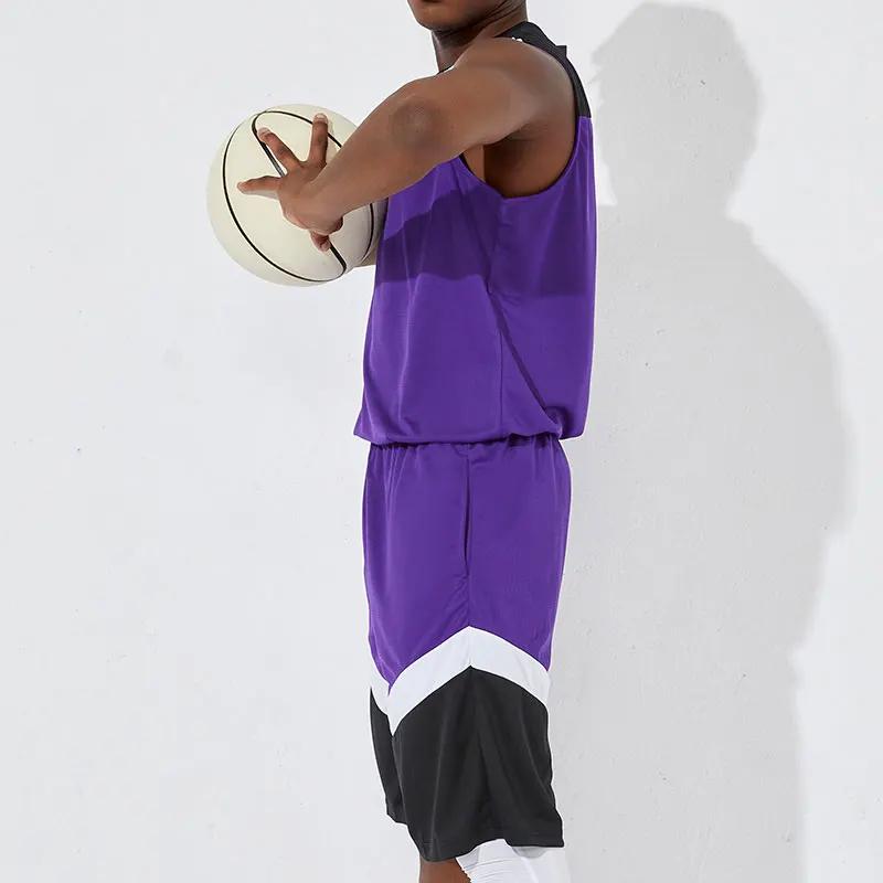 2pcs Set Men Basketball Football Jerseys Fitness Running Sport Clothes Jogging Marathon Athletic Training Plus Size Sportswear