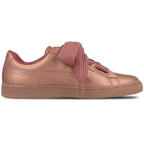 Puma Basket Heart Copper Women's (Unisex) Skateboard Shoes 365463 01