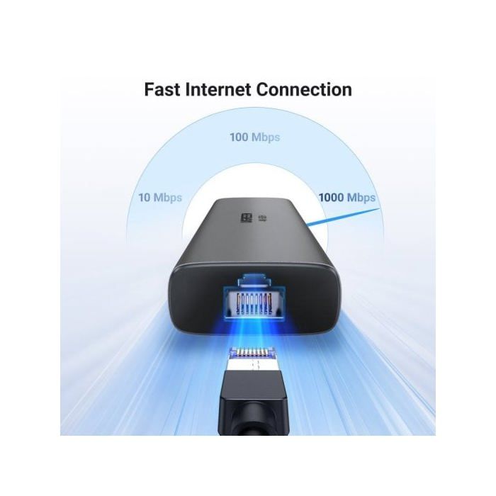 Hub Ugreen 6 En 1 USB-C HDMI 4K@60Hz 2xUSB-A 3.2 USB-C 3.2 RJ45 Gigabit PD 100W