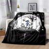 Decke mit Coraline-Druck im gotischen Stil, Animation, Kinderdecke, Familie, Nickerchen, Sofadecke, Bett, warme Decke, weiche Tagesdecke