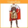 Costume da Gladiatore Romano per Adulto Uomo di Impatto Caratterizzato da Colori Ricchi e Vestibilità Comoda per Tutte le Stagioni