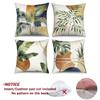 4Pcs/Set Boho Tropical Leaf Throw Pillow Covers, Mid Century Palm Monstera Cushion Cases, Polyester/Linen, Modern Home Decor
