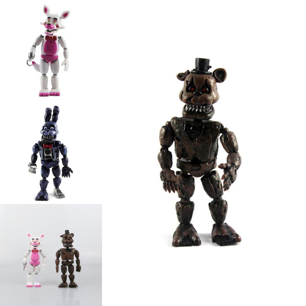 Captivating 19cm Fnaf Five Nights At Freddy's 6pcs Collection Action Figures For Enthusiasts