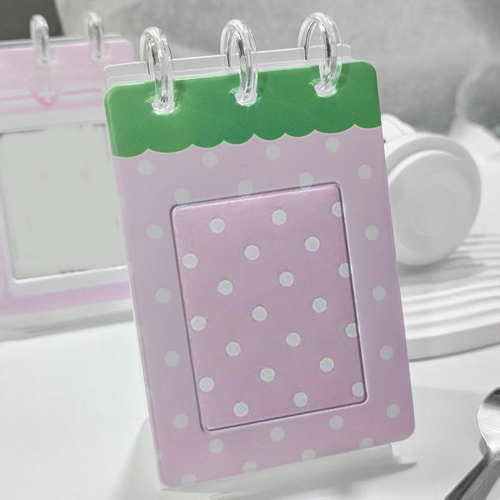 3-inch Small Card Photo Holder Desktop Desk Calendar Photo Album Decoration Loose-leaf Idol Photo Storage Album Postcard Collect