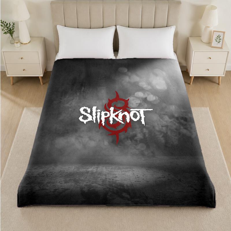 Coperta in Flanella con Stampa Slipknot Morbida Leggera Coperta Pluche per Letto Divano Uso Domestico