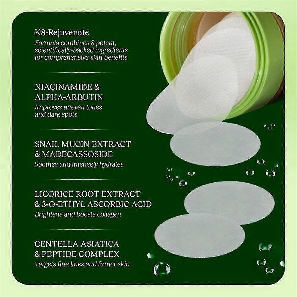 2x Dischetti Detergenti Jiyu Korean Skincare Anti-Età, Macchie Scure e Rughe 2025