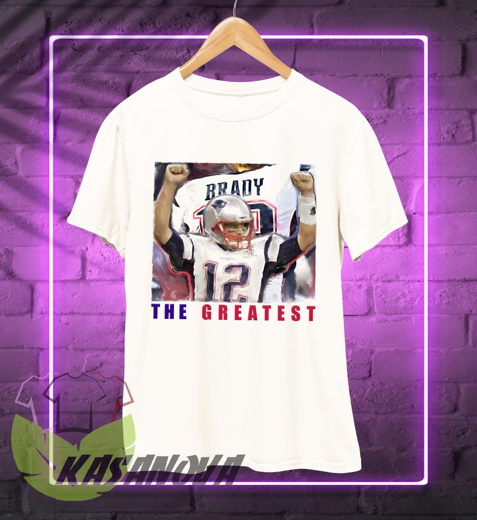 Tom Brady T-Shirt, The Greatest American Football Fan Merch Shirt XL