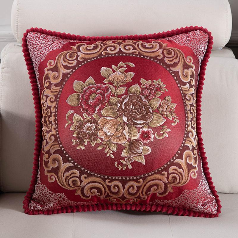

Одиночная европейская жаккардовая наволочка, диванная подушка, вышитая прямоугольная наволочка для спинки дивана для гостиной 48*48CM