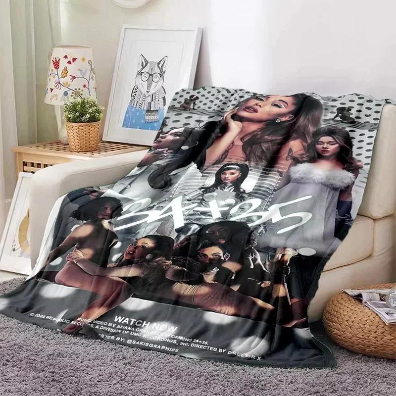 2026 A-Ariana Grande Fashion Singer Soft Blankets,Keep Warm Throw Blanket Comfortable Blanket For Picnic Beds Sofa Home Bedroom