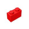 Compatible Building Block 2877 Building Block 1X2 Slotted Brick Toy Accessories Parts Assembly And Assembly Striped Wall Tiles Spare Parts
