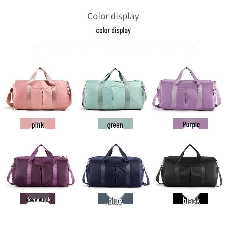 Large-Capacity Travel Bag with Shoe Compartment - Dry/Wet Separation, Shoulder & Cross-Body Luggage Bag
