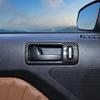 RT-TCZ Carbon Fiber Inner Door Grab Handle Cover Frame ABS Decor Trim Interior Accessories for 2004-2014 Ford Mustang