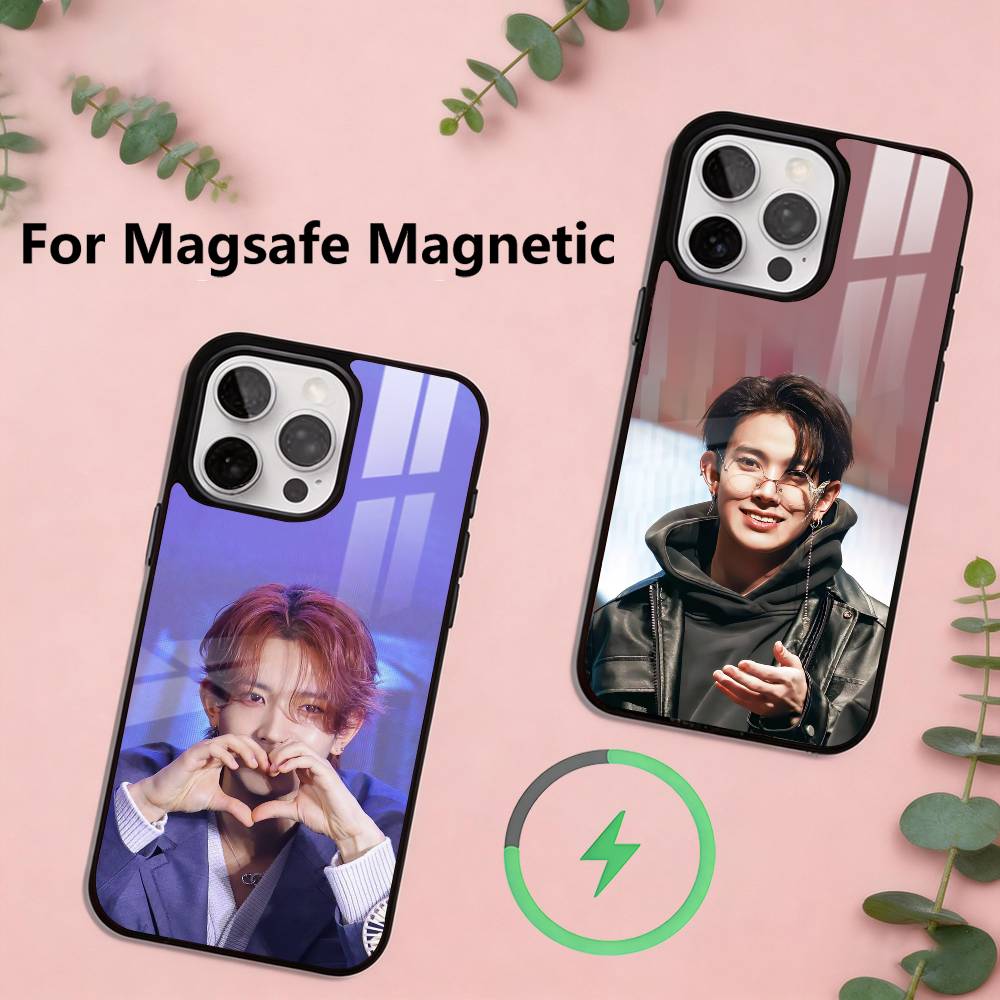 H-Heeseung L-Lee Phone Case For iPhone17,16,15,14,13,12,11 Plus,Pro Magnetic with Magsafe Wireless Charging