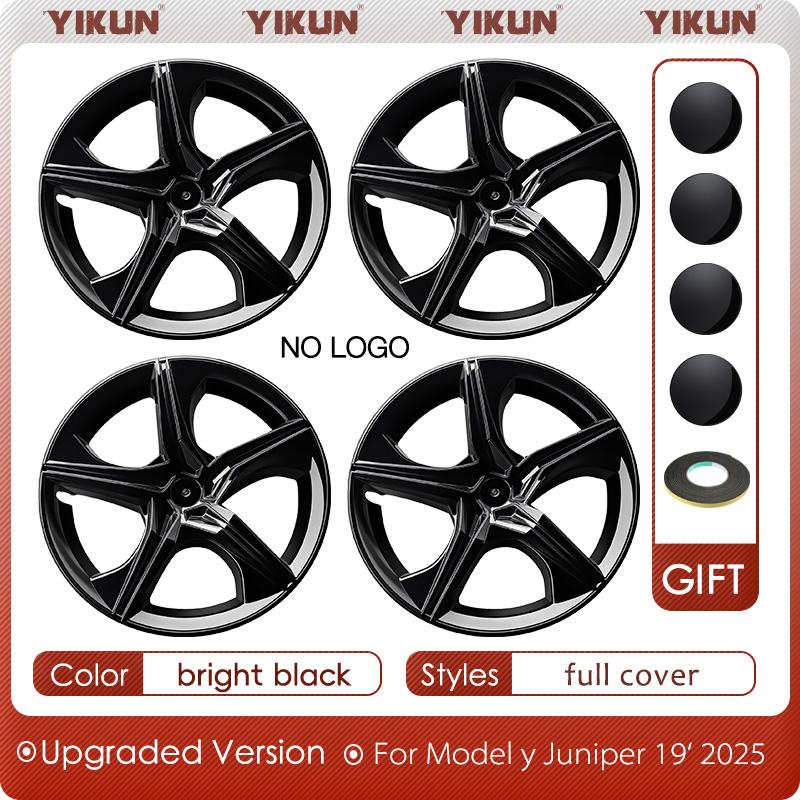 4PCS Full Cover Wheel Cover Replacement Performance for Tesla Model Y Juniper 19 Inch Wheel Caps Automobile Hubcap 2025