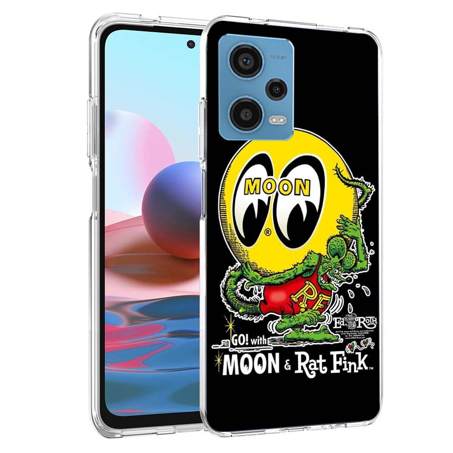 Surf Cool Rat F-Fink Phone Case For Redmi Note 13 12 14 15 Pro Plus 13R 11 11T 11E 11S 10 Pro 10S 9 9S Cover Cell Clear TPU Capa