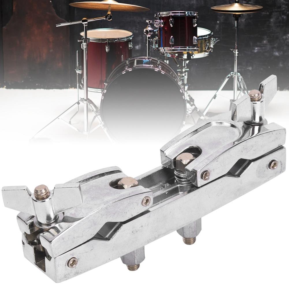 WC50 Drum Kit Clamping Rod Multi Function Silver Aluminum Alloy Bracket Clip Rod
