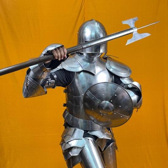 Rikomer Premium Steel Full Body Armor Ultimate Medieval Wearable Suit for , Cosplay  Combat
