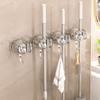 Plastic Suction Cup Mop Clamp Self-Adhesive Mop Hanging Hanger Broom Storage Rack  for Home