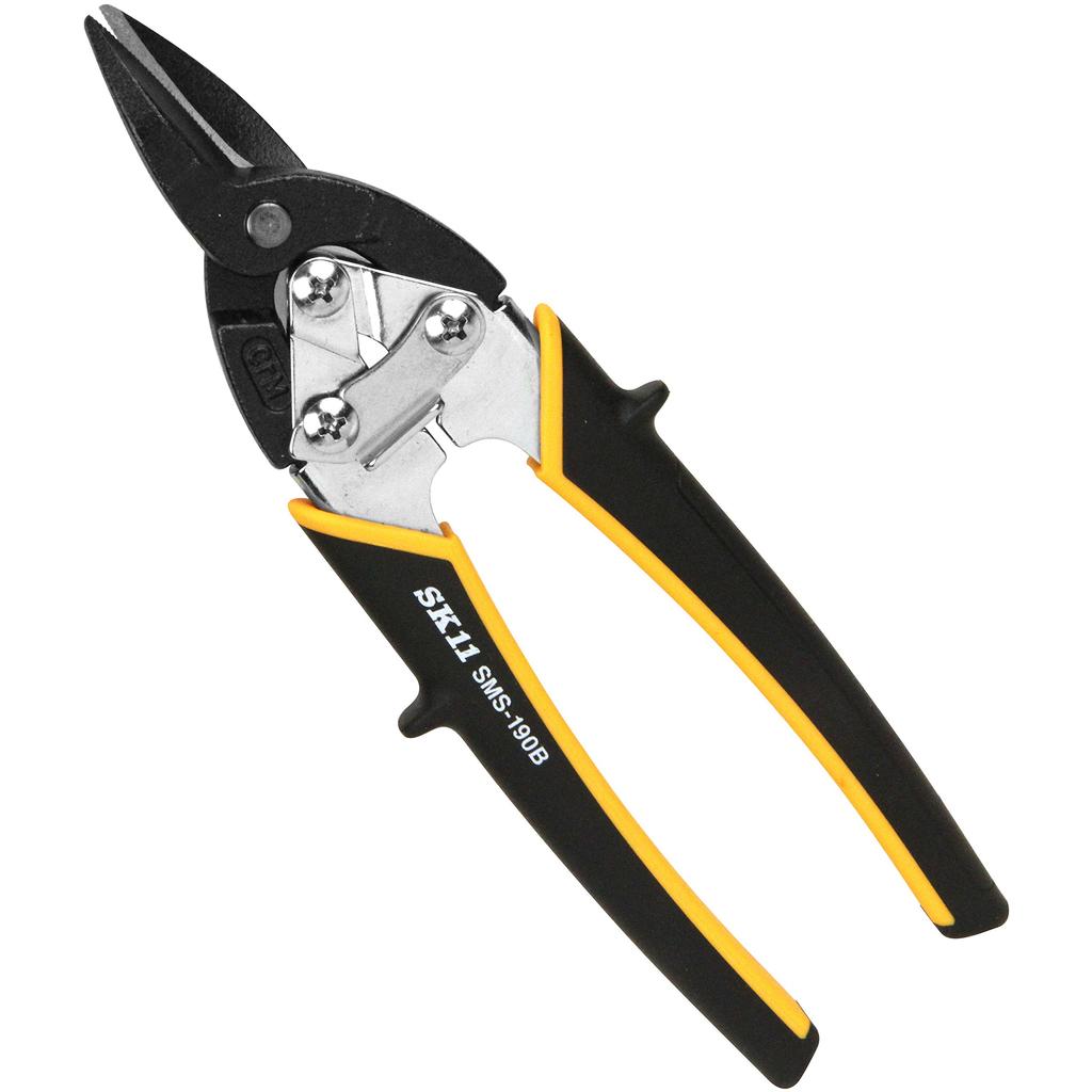 SK11 Mini Metal Serrated Curved Blades Scissors, Double-Strength Type, SMS-190B, &