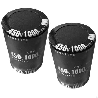 2 Pieces 450V 1000UF Radial Aluminium Electrolytic for Industrial Equipment Power Supply