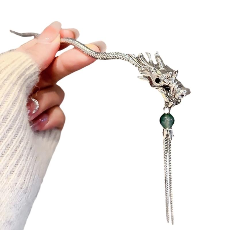 Delicate Dragon Hairpin Chinese Hair Cheongsam Hair Pin Sticks for Taking Photo Hair Styling Supplies