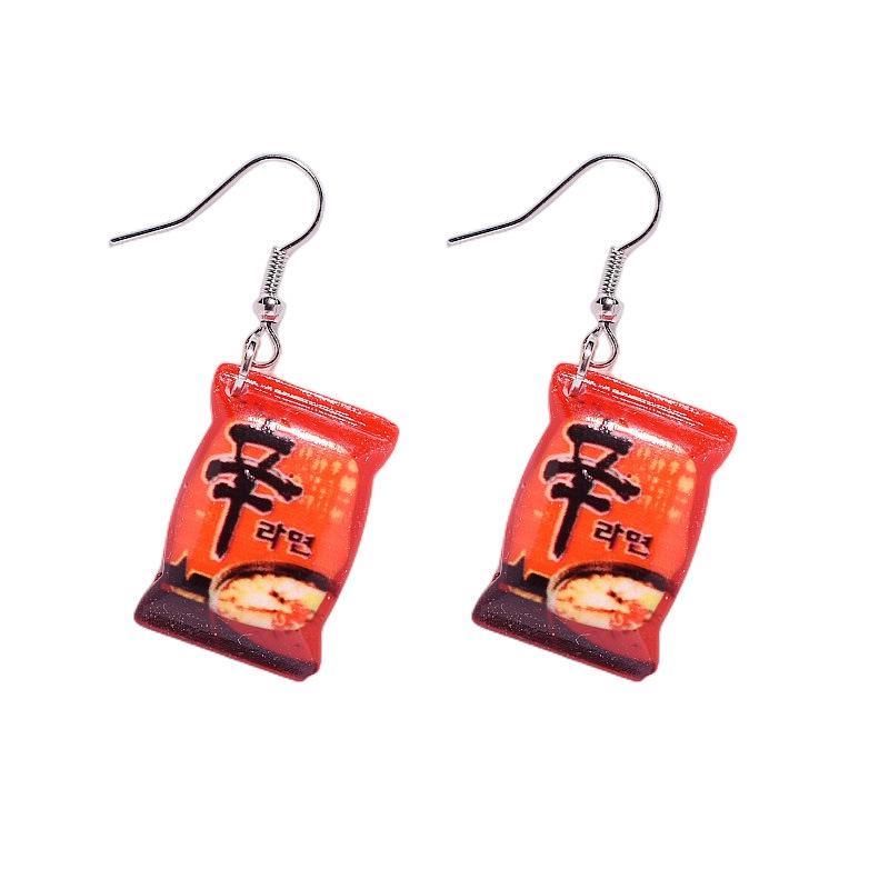 Resin Flower Bear Earrings - European & American Style