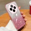 KEYSION Luxury Plating Glitter Phone Case for IQOO Z10 5G Transparent Soft TPU Shockproof Back Cover for IQOO Z10