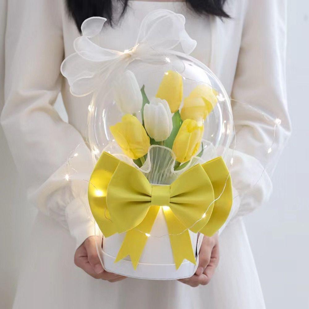 Fashion Foam Bow Big Presents Packaing Bow Knot Holding Bucket  Birthday Holiday Decor