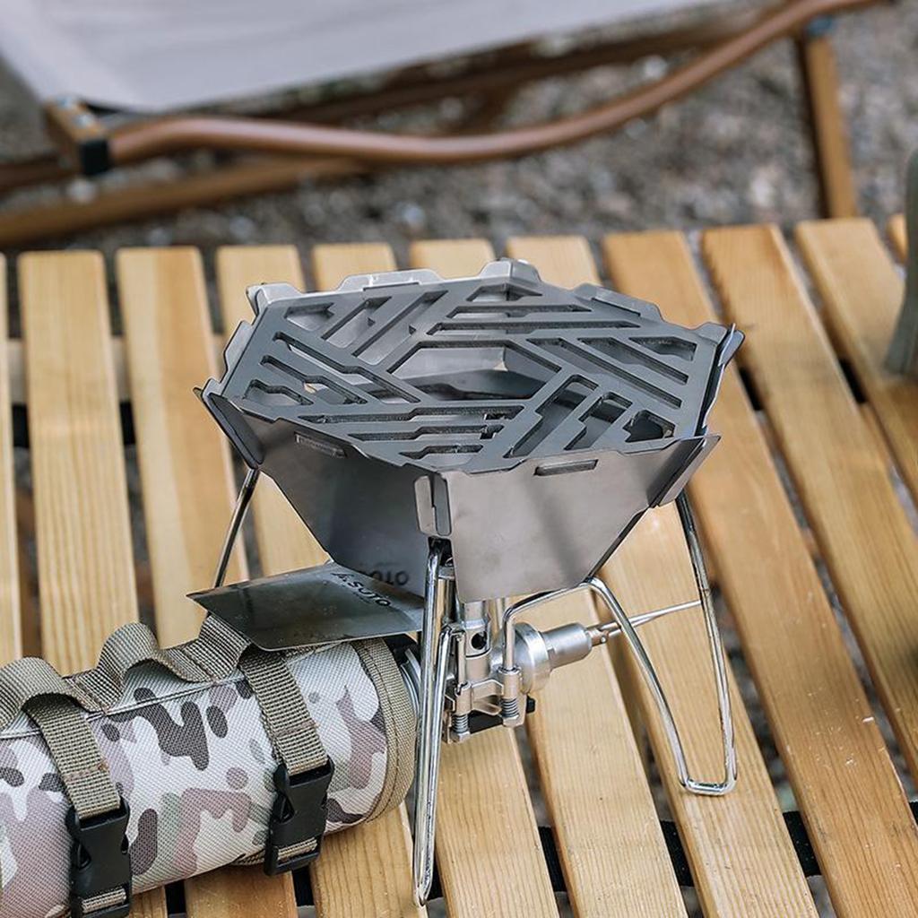 Camping Gas Stove Wind Shield Stainless Steel Outdoor Stove Windscreen for Camping Picnic Backpacking Cooking