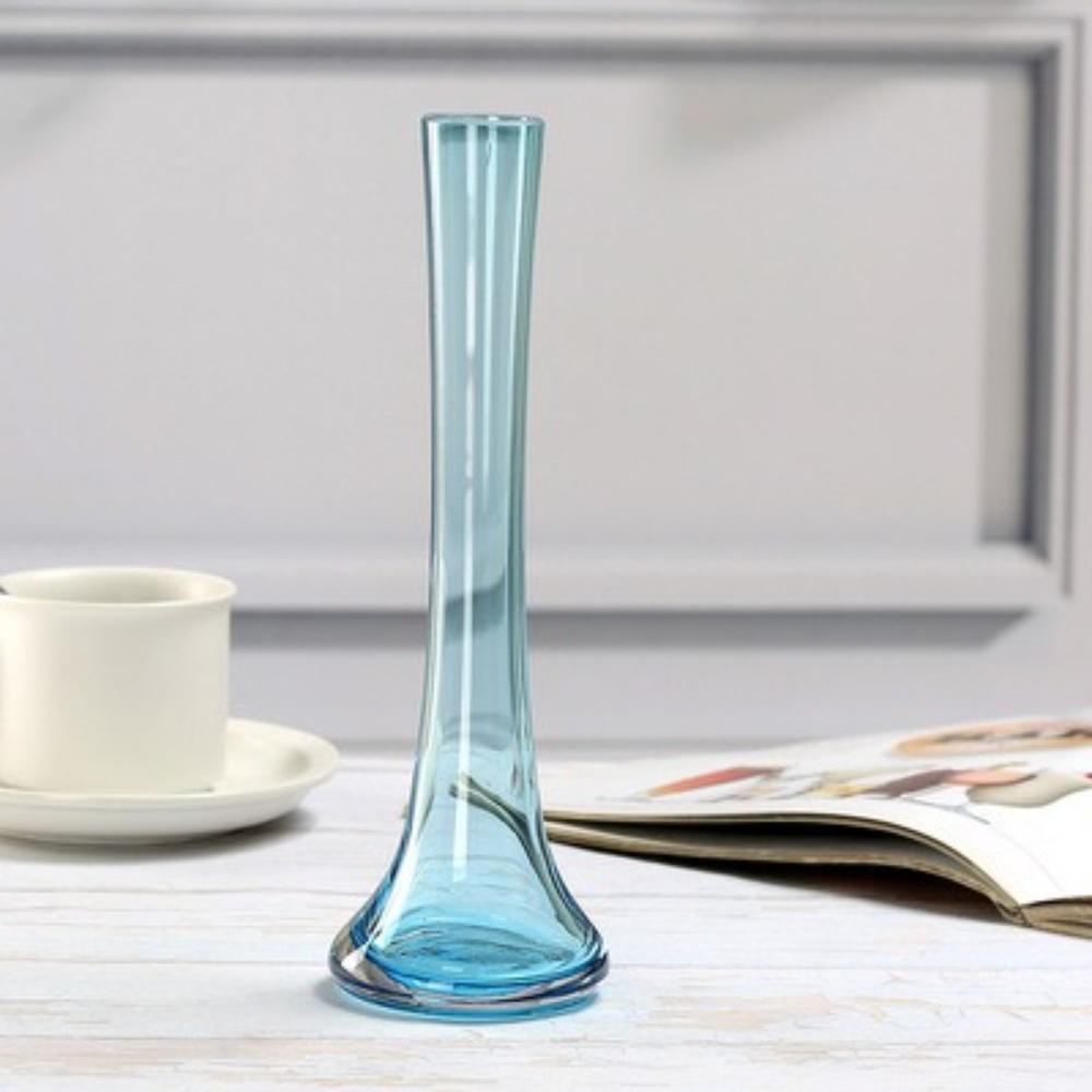 Fashionable Colored Transparent Glass Vase for Single Flower Arrangement Modern Table Decoration for Home Wedding Decoration