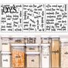 Food Labels 1 Set Pantry Sticker Self-Adhesive Removable Storage Jar Oil-proof Containers for Jars