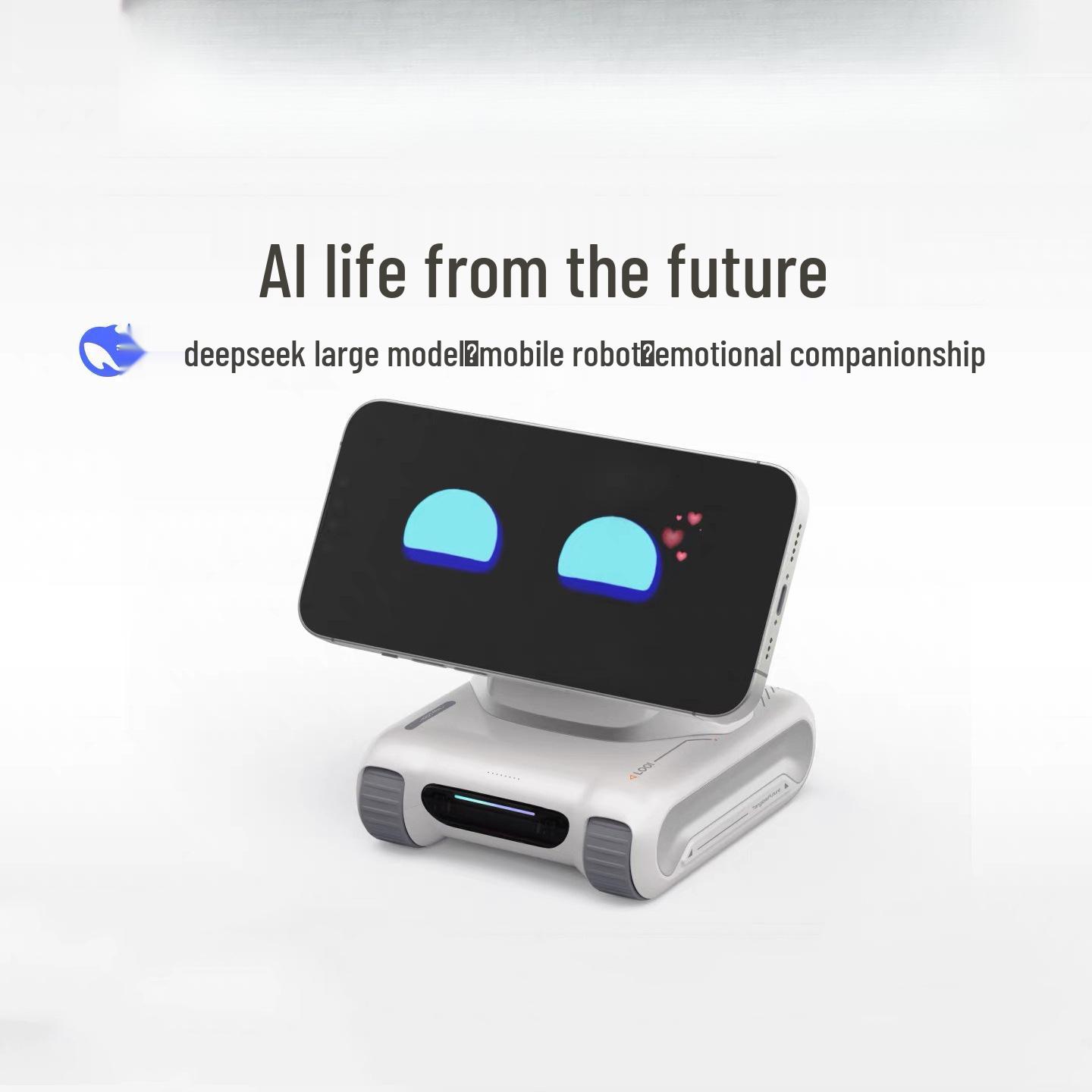 

Интеллектуальный настольный робот DeepSeek: Двуязыковое голосовое взаимодействие и визуальное распознавание белый