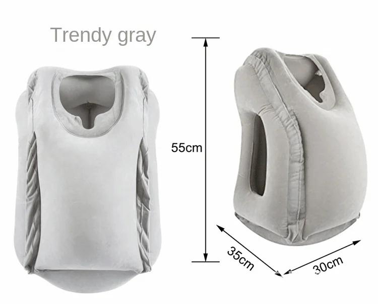 Ulepszona nadmuchiwana poduszka podróżna, poduszka pod głowę, podbródek, poduszki do samolotu, samochodu, biura, szyi, drzemki