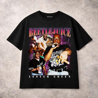 Maglietta Grafica Unisex Beetlejuice | Maglietta Divertente Lester Green Regalo, Maglietta Meme
