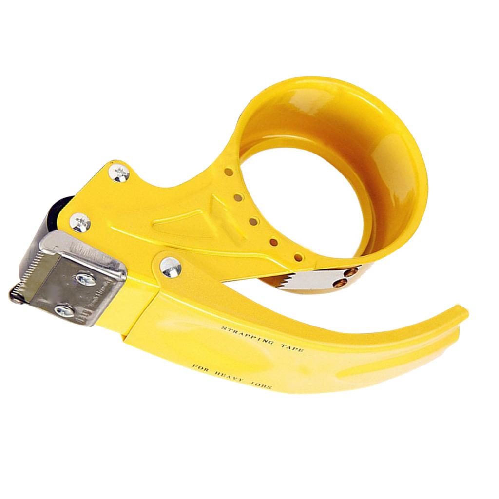 Packing Tape Dispenser Gun Cutter 6.0cm Cutter Sealing Cutting Tool for Transportation Yellow