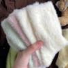 Super Soft Socks Mink Fleece for Women Ins Solid Winter Warm Thicken Coral Plush Socks Thermal Snow Home Sleep Floor Kawaii Sock