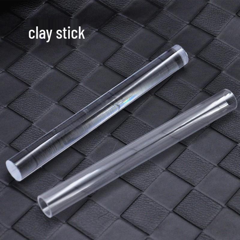 Ultra-Light Transparent Clay Pressing and Rolling Pin Set