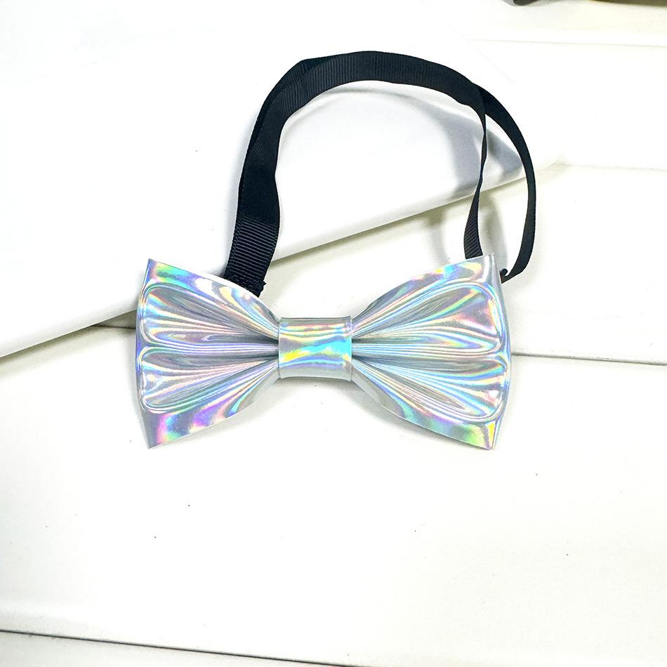 New Children's PU Glitter Show Dress Decorative Bow Boys Blue Bow Tie Student Show Bow