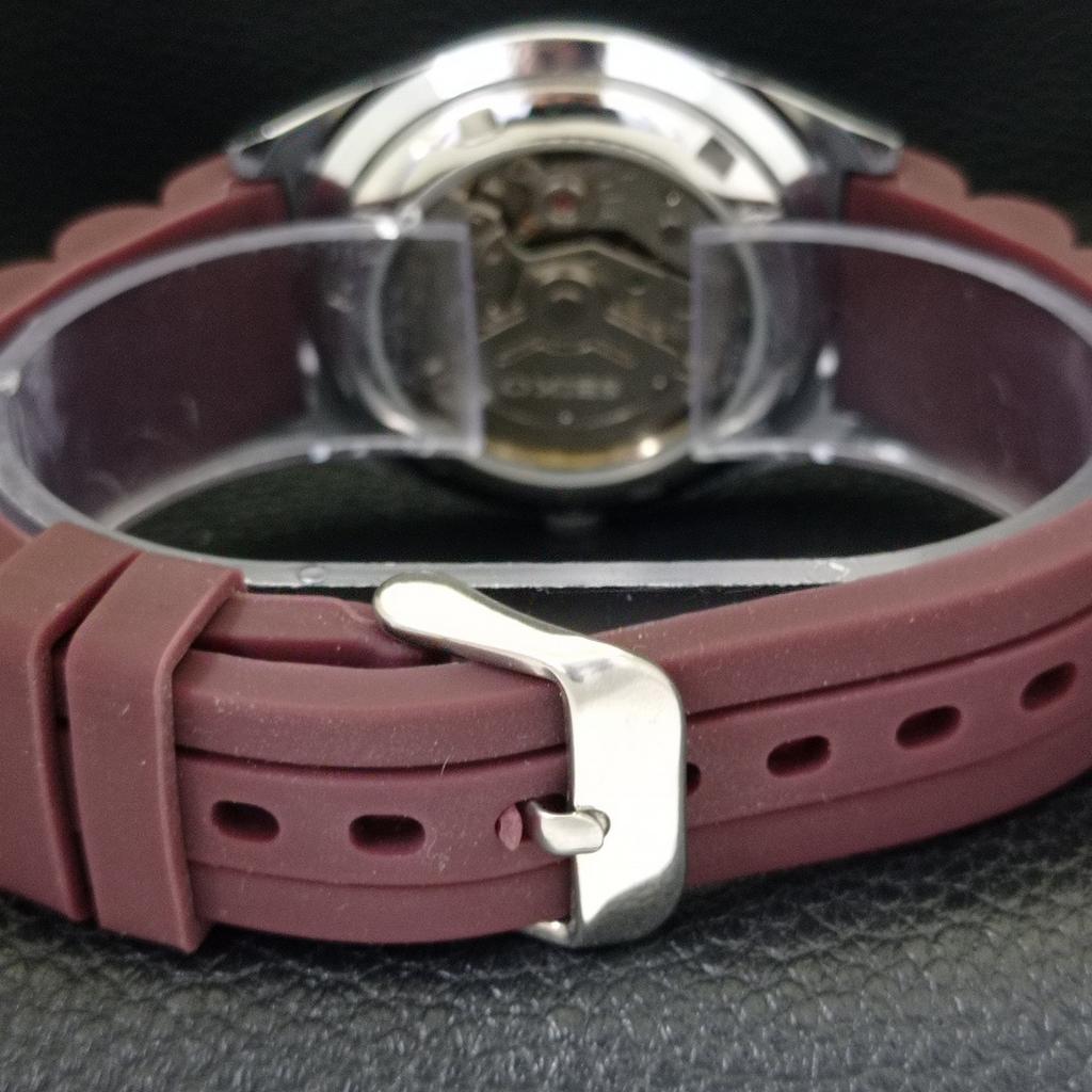 VINTAGE REFURBISHED SEIKO 5 AUTOMATIC 6309A JAPAN MENS RED DIAL WATCH A441364-5