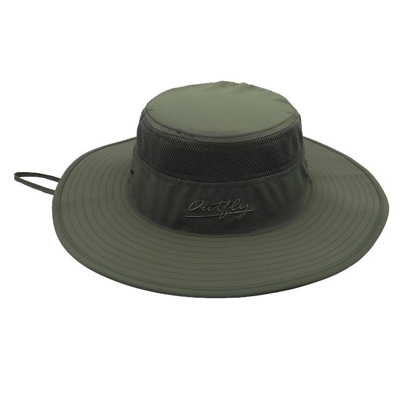 Outdoor hat sunscreen bucket hat basin hat spring and summer men's and women's big edge hat UV protection sun hat