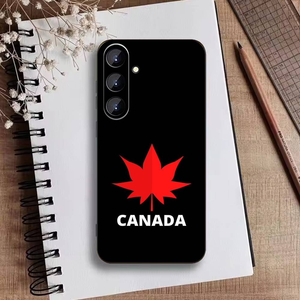 CANADA Phone Case For Samsung Galaxy A73,A21s,A22,A31,A52,A53,A71,A41Soft Black Shell