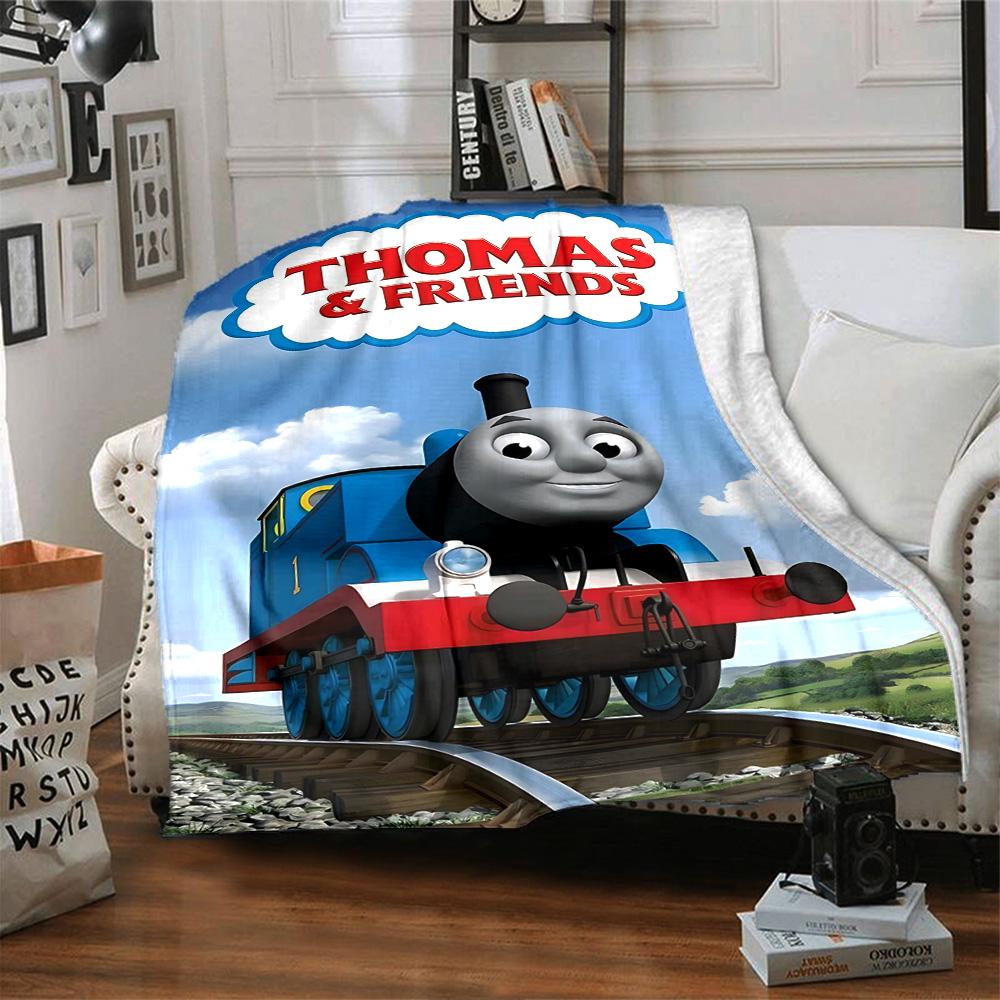 1pc Thomas Friends Engines Adventure Flannel Blanket for Super Soft Cute Comfort Blanket for Travel Bedding Couch Sofa Blanket Y73017